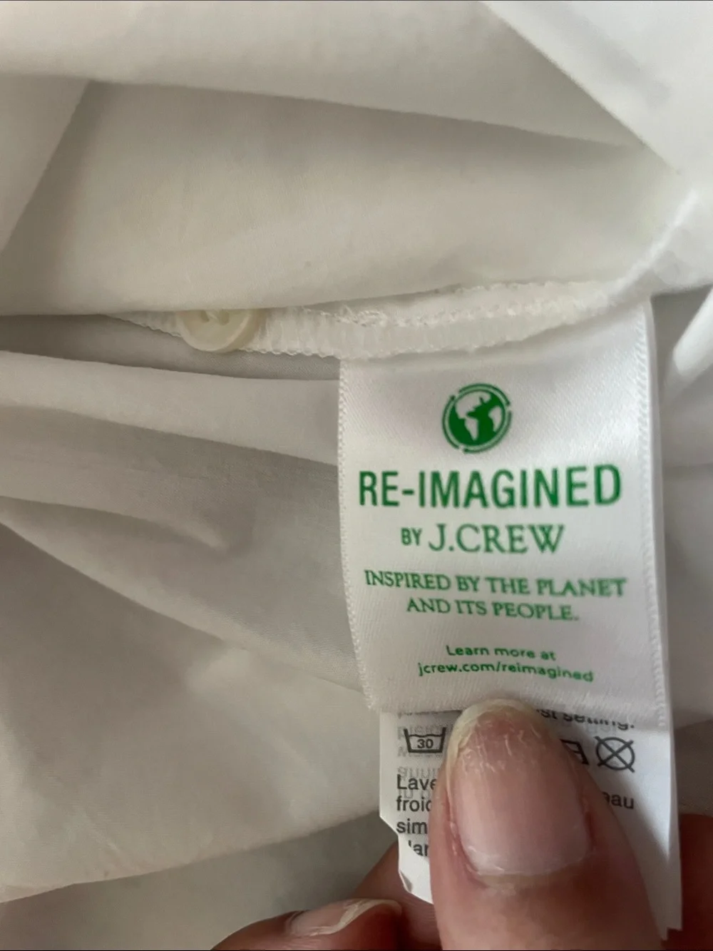 J. Crew Classic-Fit Ruffle Popover Cotton Poplin White Women’s Sz XL NWT